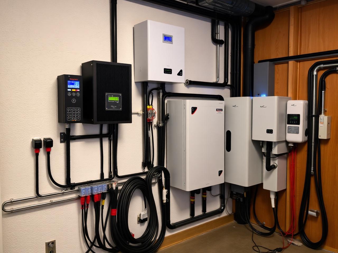 Lithium battery and inverter installation